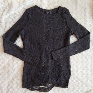 Sparkle and Fade Slit Sweater